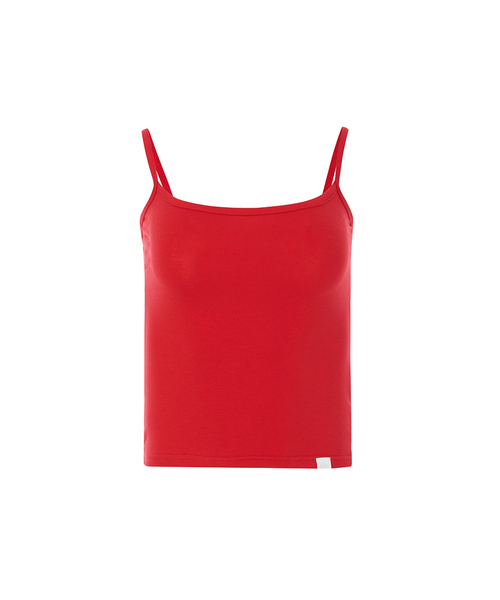 A.R.U(エイアールユー)の「BASIC SLEEVELESS(Tシャツ/カットソー・レディース・ホワイト/ブラック/ネイビー/ブラウン/レッド/カーキ/ライトイエロー・SMALL/MEDIUM)」の1枚目の写真
