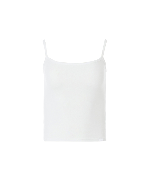 A.R.U(エイアールユー)の「BASIC SLEEVELESS(Tシャツ/カットソー・レディース・ホワイト/ブラック/ネイビー/ブラウン/レッド/カーキ/ライトイエロー・SMALL/MEDIUM)」の2枚目の写真