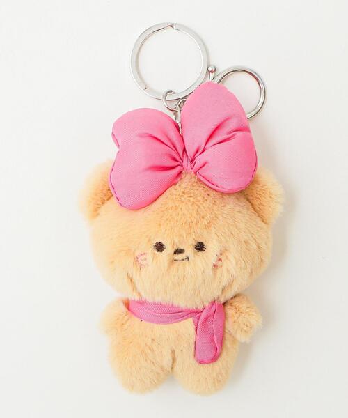 WEGO/BIGリボンくまぬいぐるみキーホルダー（キーホルダー）｜WEGO