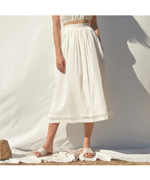 Azaria Cotton Midi Skirt