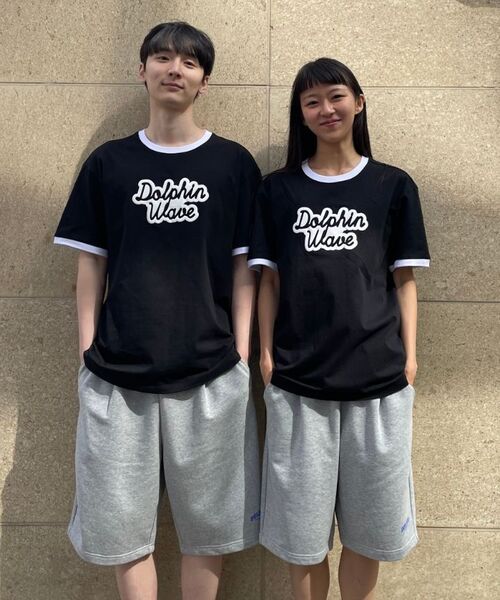 DOLPHIN WAVE APPAREL(ドルフィンウェーブアパレル)の「ドルフィン発泡プリントビッグロゴリンガー半袖Tシャツブラック(Tシャツ/カットソー・メンズ・その他・MEDIUM/LARGE/X-LARGE)」の15枚目の写真