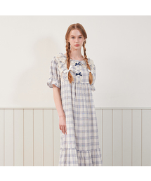LUNALUZ STUDIO（ルナルス）の「Women's Anicrack Rayon Cotton Round Neck Short Sleeve One Piece Pajamas（ルームウェア/パジャマ）」