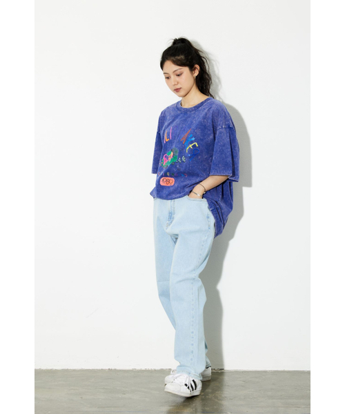 PHILIPPAKER(フィリップペイカー)の「BMCミニバスクレヨン半袖Tシャツピグメントヴィンテージロイヤルブルー(Tシャツ/カットソー・メンズ・その他・LARGE/X-LARGE/MEDIUM)」の2枚目の写真