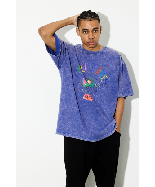 PHILIPPAKER(フィリップペイカー)の「BMCミニバスクレヨン半袖Tシャツピグメントヴィンテージロイヤルブルー(Tシャツ/カットソー・メンズ・その他・LARGE/X-LARGE/MEDIUM)」の3枚目の写真