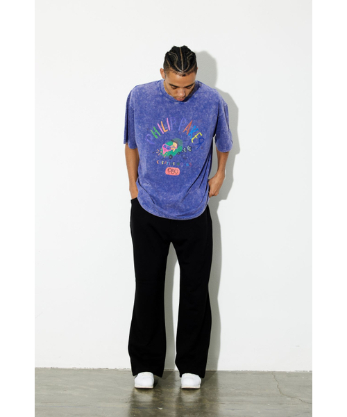 PHILIPPAKER(フィリップペイカー)の「BMCミニバスクレヨン半袖Tシャツピグメントヴィンテージロイヤルブルー(Tシャツ/カットソー・メンズ・その他・LARGE/X-LARGE/MEDIUM)」の4枚目の写真