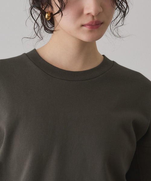 ADAM ET ROPE'(アダムエロペ)の「【サステナブル】ロゴフォルムスウェット(スウェット・レディース・チャコールグレー/ホワイト系その他7/ライトグリーン・FREE)」の15枚目の写真