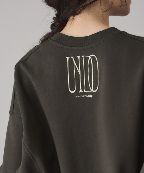 ADAM ET ROPE'(アダムエロペ)の「【サステナブル】ロゴフォルムスウェット(スウェット・レディース・チャコールグレー/ホワイト系その他7/ライトグリーン・FREE)」の16枚目の写真