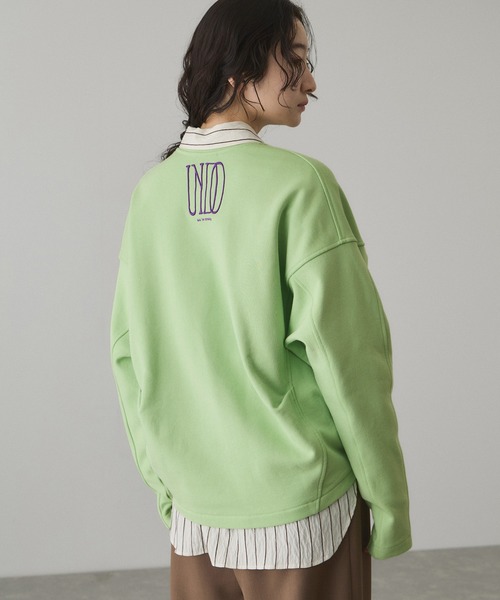 ADAM ET ROPE'(アダムエロペ)の「【サステナブル】ロゴフォルムスウェット(スウェット・レディース・チャコールグレー/ホワイト系その他7/ライトグリーン・FREE)」の20枚目の写真