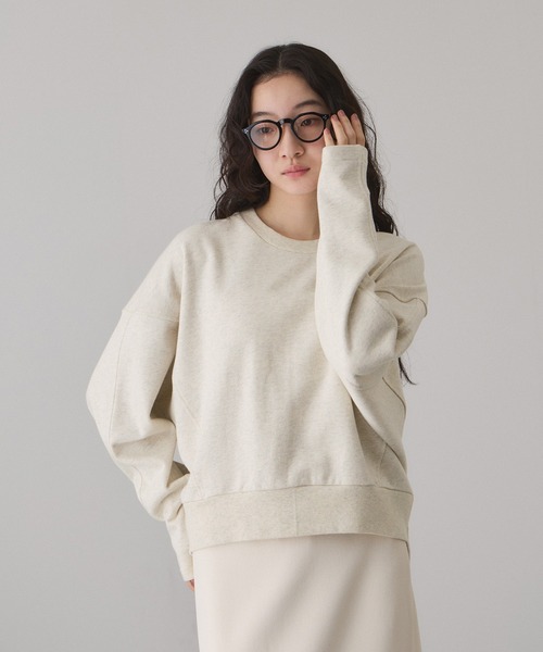 ADAM ET ROPE'(アダムエロペ)の「【サステナブル】ロゴフォルムスウェット(スウェット・レディース・チャコールグレー/ホワイト系その他7/ライトグリーン・FREE)」の22枚目の写真