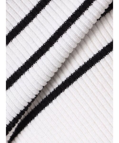 MERCURYDUO（マーキュリーデュオ）の「サイドビジューボタンパフスリーブニット（ニット/セーター・レディース・フレッシュイエロー/その他1/ネイビー・FREE）」の15枚目の写真