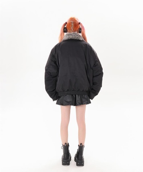 UP START(アップスタート)の「【LAMPOON】ベルテッドファーブルゾン(ブルゾン・レディース・ブラック・LARGE/MEDIUM)」の7枚目の写真