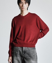 WYM LIDNM | SILK BLEND V-NECK KNIT(ニット/セーター)