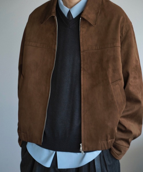 WYM LIDNM(ウィム バイ リドム)の「SILK BLEND V-NECK KNIT(ニット/セーター・メンズ・オフホワイト/アッシュブラウン/レッド/チャコール/ダークグレー/ブラウン/ダークネイビー・S/L/M/XL)」の14枚目の写真