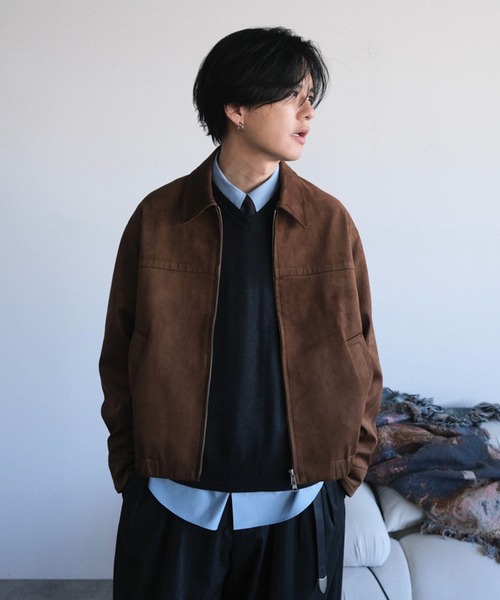 WYM LIDNM(ウィム バイ リドム)の「SILK BLEND V-NECK KNIT(ニット/セーター・メンズ・オフホワイト/アッシュブラウン/レッド/チャコール/ダークグレー/ブラウン/ダークネイビー・S/L/M/XL)」の18枚目の写真
