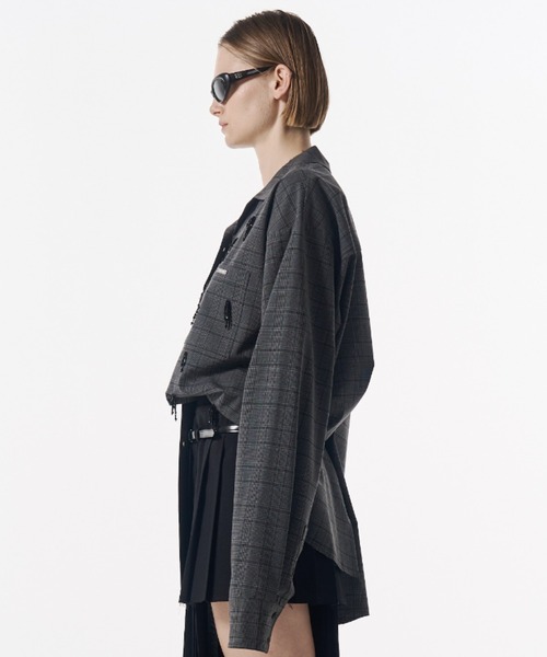 JOSE MOON(ジョゼムーン)の「PAJAMAS BIJOU SHIRT/パジャマビジューシャツ(シャツ/ブラウス・レディース・その他/ブラック/ホワイト・FREE)」の6枚目の写真