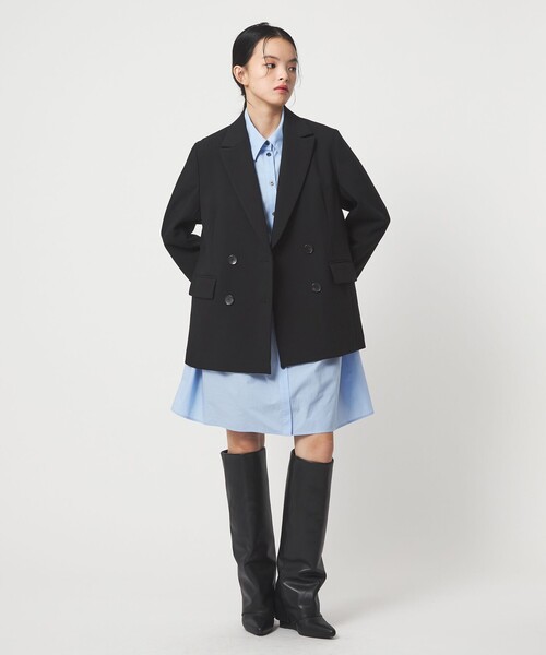 EMMEL REFINES（エメルリファインズ）の「＜EMMEL REFINES＞EM TRダブルクロス ジャケット（テーラードジャケット・レディース・ブラック/ナチュラル・M/S）」の22枚目の写真