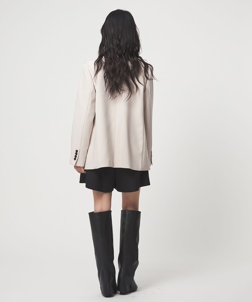 EMMEL REFINES（エメルリファインズ）の「＜EMMEL REFINES＞EM TRダブルクロス ジャケット（テーラードジャケット・レディース・ブラック/ナチュラル・M/S）」の6枚目の写真