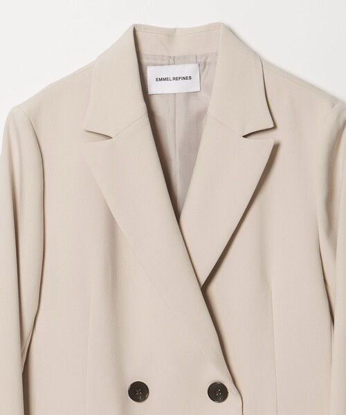 EMMEL REFINES（エメルリファインズ）の「＜EMMEL REFINES＞EM TRダブルクロス ジャケット（テーラードジャケット・レディース・ブラック/ナチュラル・M/S）」の9枚目の写真