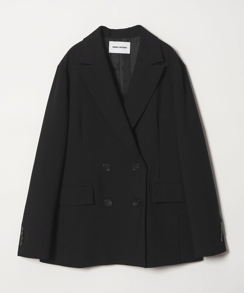 EMMEL REFINES（エメルリファインズ）の「＜EMMEL REFINES＞EM TRダブルクロス ジャケット（テーラードジャケット・レディース・ブラック/ナチュラル・M/S）」の16枚目の写真