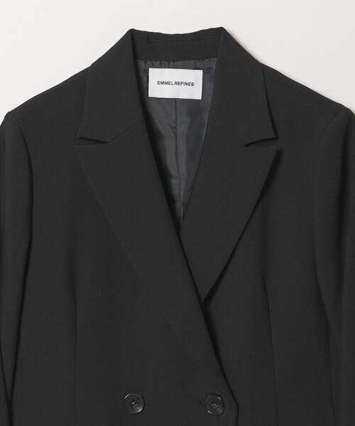 EMMEL REFINES（エメルリファインズ）の「＜EMMEL REFINES＞EM TRダブルクロス ジャケット（テーラードジャケット・レディース・ブラック/ナチュラル・M/S）」の18枚目の写真