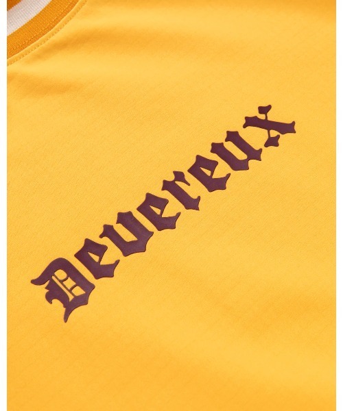 DEVEREUX GOLF(デヴァローゴルフ)の「DeadMan Running ストライプリブモック(Tシャツ/カットソー・メンズ・イエロー/グリーン・MEDIUM/SMALL/LARGE)」の10枚目の写真