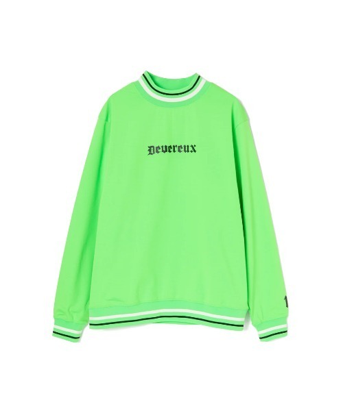 DEVEREUX GOLF(デヴァローゴルフ)の「DeadMan Running ストライプリブモック(Tシャツ/カットソー・メンズ・イエロー/グリーン・MEDIUM/SMALL/LARGE)」の3枚目の写真