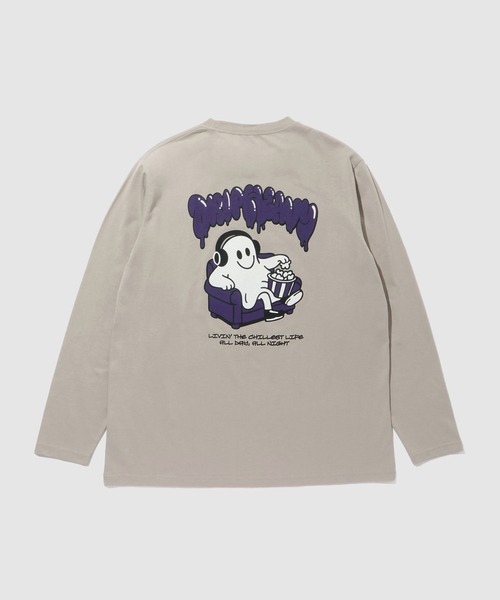 Mac-House（マックハウス）の「【T-GRAPHICS / ティーグラフィックス】 ストリートゴースト長袖Ｔシャツ（Tシャツ/カットソー・メンズ・ホワイト/ベージュ/グレー/ブラック/チャコールグレー・S/XL/L/M）」の5枚目の写真