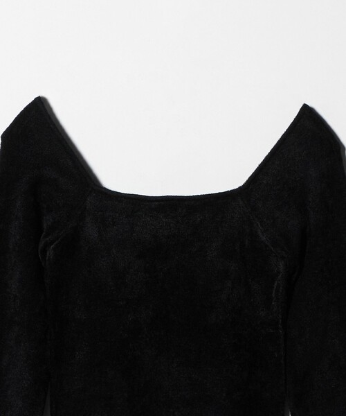 H　BEAUTY&YOUTH UNITED ARROWS（エイチビューティーアンドユースユナイテッドアローズ）の「＜H＞モールヤーン スクエアネックニット（ニット/セーター・レディース・ダークブラウン・FREE）」の19枚目の写真