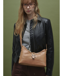 veil middle bag - crinkle dark beige