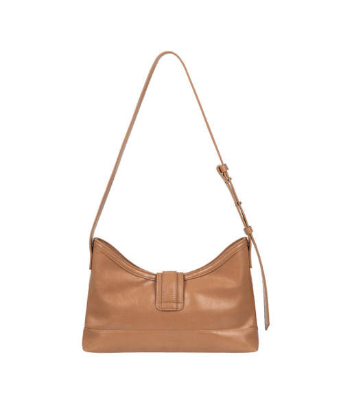 SEMICODE(セミコード)の「veil middle bag - crinkle dark beige(メッセンジャーバッグ・レディース・その他・FREE)」の6枚目の写真