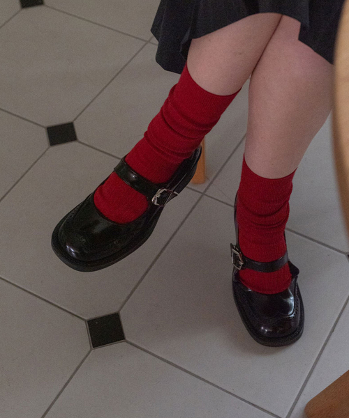 EIFFELCLASSIC（エッフェルクラシック）の「ELLA Maryjane Loafer_ black エラ・メリゼイン・ローファー 5cm（バレエシューズ・レディース・ブラック・22.5cm/23cm/23.5cm/24cm/24.5cm/25cm）」の2枚目の写真