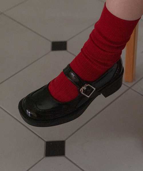 EIFFELCLASSIC（エッフェルクラシック）の「ELLA Maryjane Loafer_ black エラ・メリゼイン・ローファー 5cm（バレエシューズ・レディース・ブラック・22.5cm/23cm/23.5cm/24cm/24.5cm/25cm）」の3枚目の写真