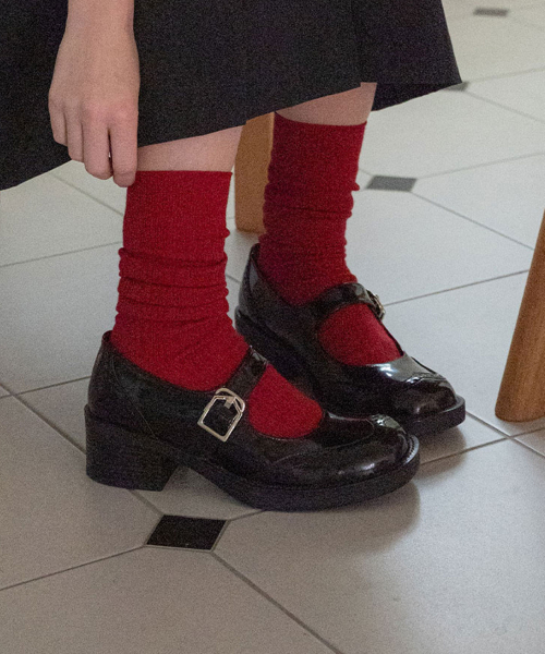EIFFELCLASSIC（エッフェルクラシック）の「ELLA Maryjane Loafer_ black エラ・メリゼイン・ローファー 5cm（バレエシューズ・レディース・ブラック・22.5cm/23cm/23.5cm/24cm/24.5cm/25cm）」の4枚目の写真