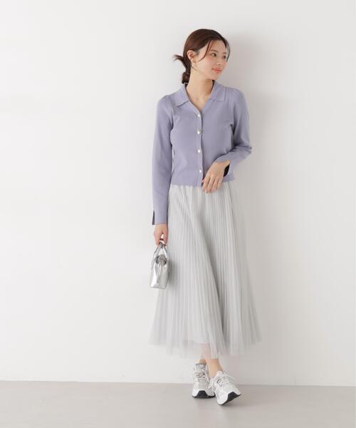 PROPORTION BODY DRESSING（プロポーションボディドレッシング）の「＜Ｅ＞ラメプリーツスカート / 1216127100（スカート・レディース・ダークグレー/オフホワイト/グレー/ピンク・P/S/SMALL/MEDIUM）」の5枚目の写真