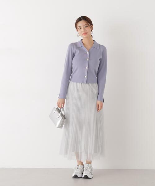 PROPORTION BODY DRESSING（プロポーションボディドレッシング）の「＜Ｅ＞ラメプリーツスカート / 1216127100（スカート・レディース・ダークグレー/オフホワイト/グレー/ピンク・P/S/SMALL/MEDIUM）」の10枚目の写真