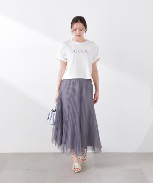 PROPORTION BODY DRESSING（プロポーションボディドレッシング）の「＜Ｅ＞ラメプリーツスカート / 1216127100（スカート・レディース・ダークグレー/オフホワイト/グレー/ピンク・P/S/SMALL/MEDIUM）」の20枚目の写真