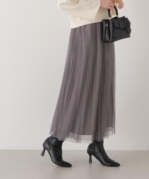 PROPORTION BODY DRESSING（プロポーションボディドレッシング）の「＜Ｅ＞ラメプリーツスカート / 1216127100（スカート・レディース・ダークグレー/オフホワイト/グレー/ピンク・P/S/SMALL/MEDIUM）」の22枚目の写真