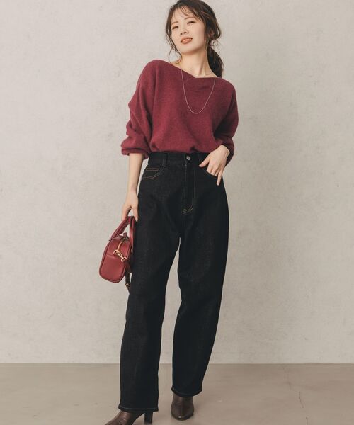 COHINA(コヒナ)の「ラメコクーンデニムパンツ 【低身長・小柄女性】(デニムパンツ・レディース・ブラック/ネイビー・XS-Short/S-Short/XS-Regular/S-Regular)」の12枚目の写真
