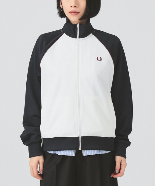 FRED PERRY(フレッドペリー)の「【別注】FRED PERRY / カラー ブロック トラック ジャケット(ジャージ・レディース・ネイビー・10)」の7枚目の写真