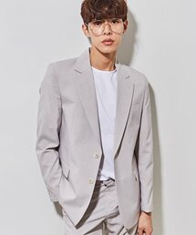 THE-ABON（エイボン）の「メンズサマーグレンチェックスーツセットアップジャケットベージュ（テーラードジャケット）」