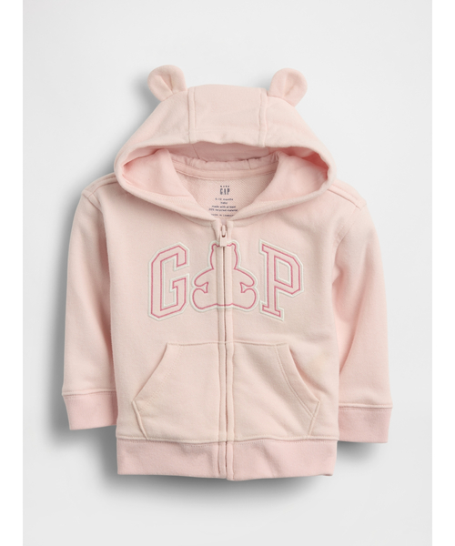 GAP（ギャップ）の「ヴィンテージソフト フレンチテリー GAPロゴ ジップアップパーカー (ベビー)（パーカー・キッズ・ブルー/イエロー/ラベンダー/ピンク・60cm/80ｃｍ/90cm/70cm）」の4枚目の写真