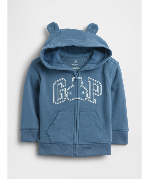 GAP（ギャップ）の「ヴィンテージソフト フレンチテリー GAPロゴ ジップアップパーカー (ベビー)（パーカー・キッズ・ブルー/イエロー/ラベンダー/ピンク・60cm/80ｃｍ/90cm/70cm）」の2枚目の写真