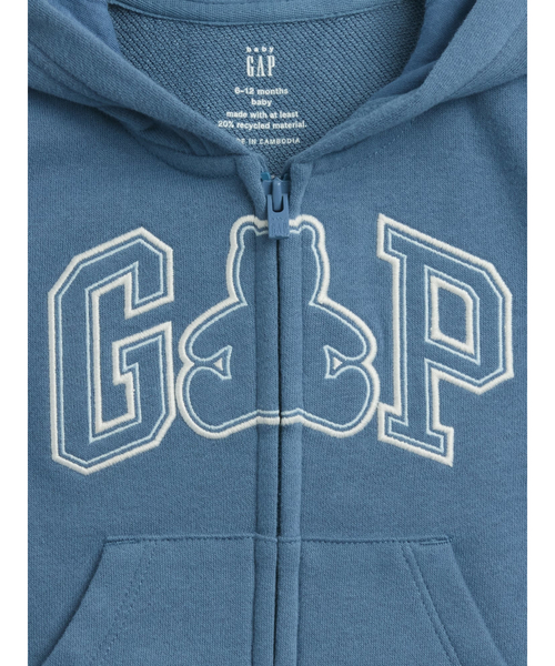 GAP（ギャップ）の「ヴィンテージソフト フレンチテリー GAPロゴ ジップアップパーカー (ベビー)（パーカー・キッズ・ブルー/イエロー/ラベンダー/ピンク・60cm/80ｃｍ/90cm/70cm）」の11枚目の写真
