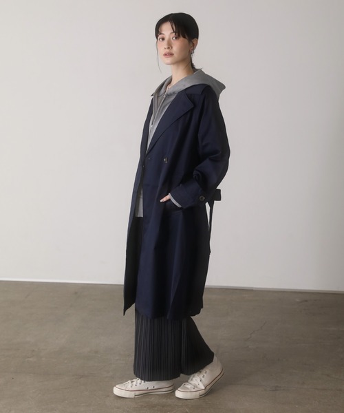 shetila(シェティラ)の「大人の抜け感を演出。カットダンボールWジップフードパーカー(パーカー・レディース・ブラック/グレー/ブラウン/ネイビー・M)」の19枚目の写真