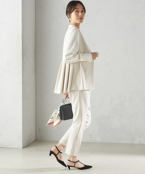 SHIPS（シップス）の「ダブル クロス ジレ オフホワイト（セレモニー対応可）（ベスト・レディース・オフホワイト・ONE SIZE）」の6枚目の写真