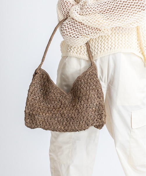 MADE IN MADA(メイドインマダ)の「【MADE IN MADA /メイドインマダ】かごバッグ ラフィア ハンドバッグ(かごバッグ・レディース・ベージュ系その他・FREE)」の2枚目の写真