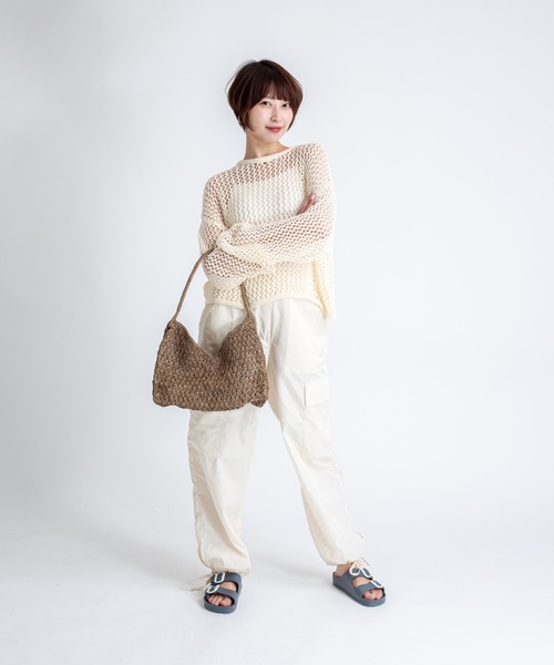 MADE IN MADA(メイドインマダ)の「【MADE IN MADA /メイドインマダ】かごバッグ ラフィア ハンドバッグ(かごバッグ・レディース・ベージュ系その他・FREE)」の5枚目の写真