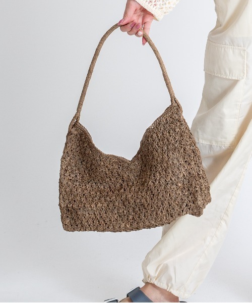 MADE IN MADA(メイドインマダ)の「【MADE IN MADA /メイドインマダ】かごバッグ ラフィア ハンドバッグ(かごバッグ・レディース・ベージュ系その他・FREE)」の3枚目の写真