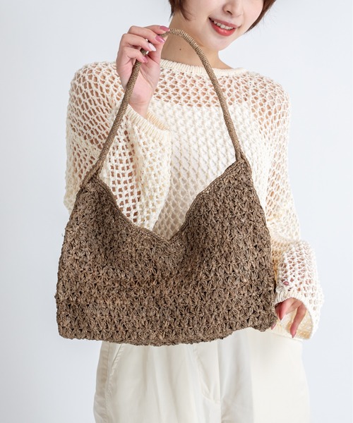 MADE IN MADA(メイドインマダ)の「【MADE IN MADA /メイドインマダ】かごバッグ ラフィア ハンドバッグ(かごバッグ・レディース・ベージュ系その他・FREE)」の4枚目の写真