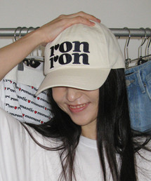 RONRON（ロンロン）の「LOGO BALL CAP IVORY（キャップ）」